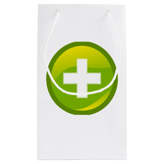 Sacola Para Presentes Pequena Adicionar barra de presentes do ícone do botão (Verso)