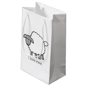 Sacola Para Presentes Pequena Adoro Ovelhas