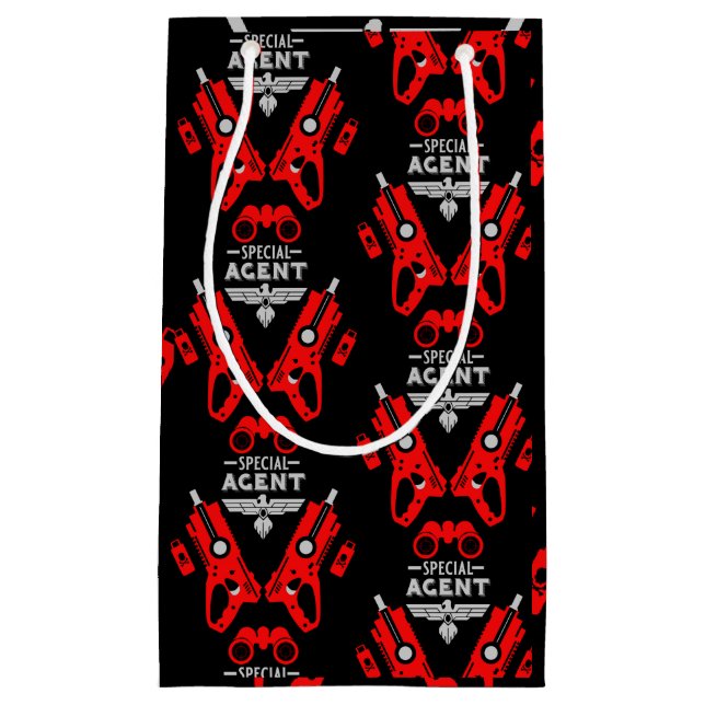 Sacola Para Presentes Pequena Agente Especial Kid (Frente)