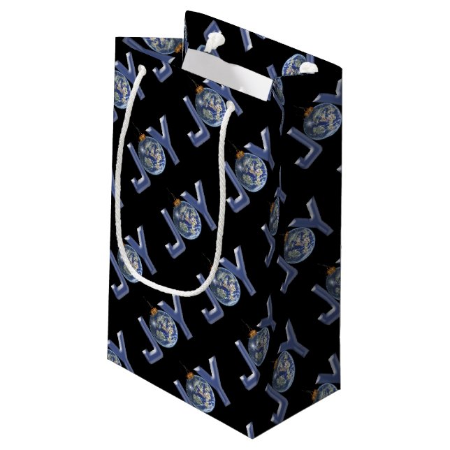 Sacola Para Presentes Pequena Alegria ao Mundo (Verso inclinado)