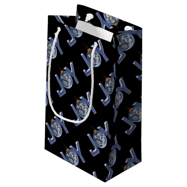 Sacola Para Presentes Pequena Alegria de Natal (Verso inclinado)