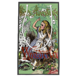 Sacola Para Presentes Pequena alice cards maravilderland hatrabbit