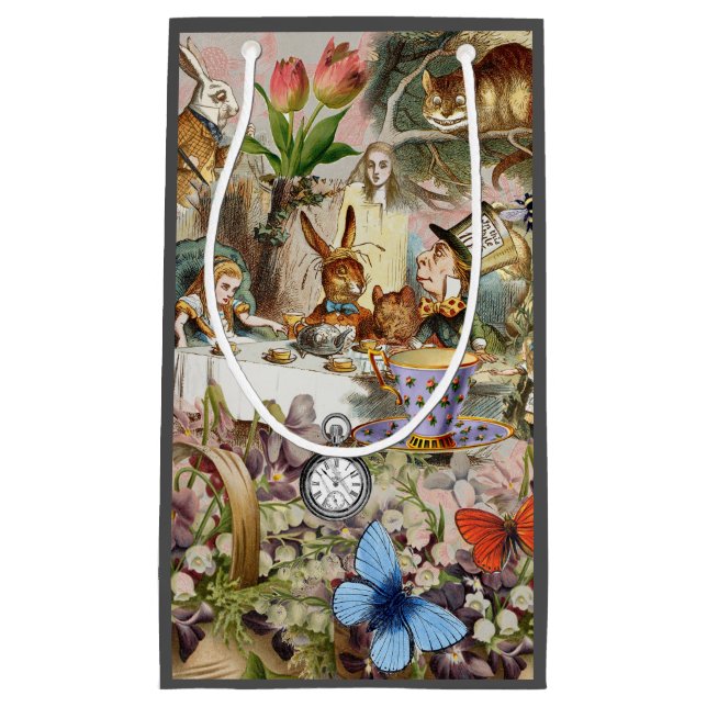 Sacola Para Presentes Pequena Alice no País das Maravilhas (Frente)