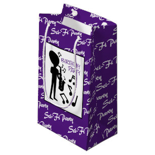 Sacola Para Presentes Pequena Alienígena Musical, Aniversário