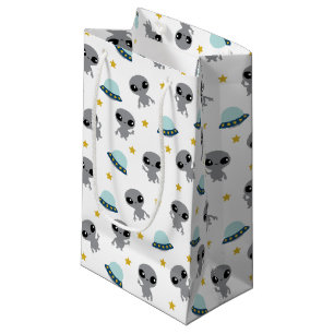 Sacola Para Presentes Pequena Aliens - Pequena barra de presentes