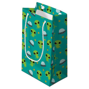 Sacola Para Presentes Pequena Aliens - Pequena barra de presentes