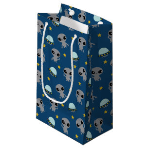 Sacola Para Presentes Pequena Aliens - Pequena barra de presentes
