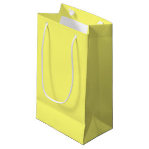 Sacola Para Presentes Pequena Amarelo-Manteiga