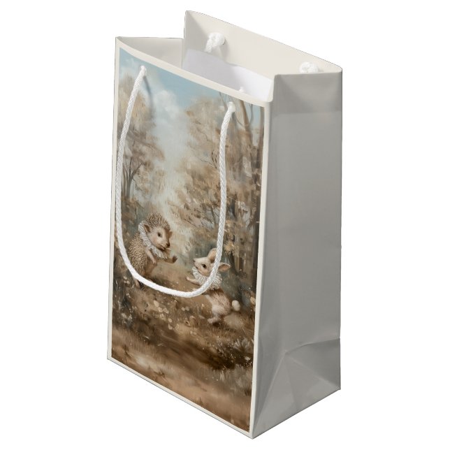 Sacola Para Presentes Pequena Amigos - Saco do Presente (Verso inclinado)