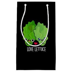 Sacola Para Presentes Pequena Amor Alface Funny Veggie Pun