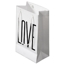 Sacola Para Presentes Pequena Amor - design minimalista