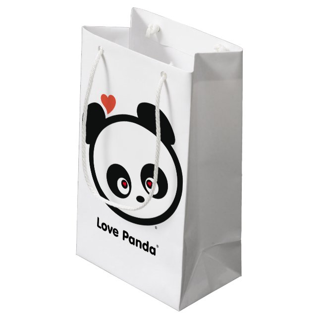Sacola Para Presentes Pequena Amor Panda® (Verso inclinado)