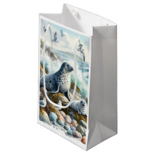 Sacola Para Presentes Pequena Animais da Vida Selvagem
