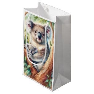 Sacola Para Presentes Pequena Animais da Vida Selvagem Coala