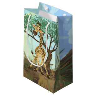 Sacola Para Presentes Pequena Animal Parade Giraffe