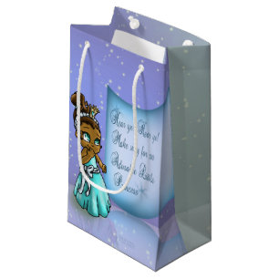 Sacola Para Presentes Pequena Aniversário da Princesa Negra
