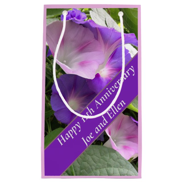 Sacola Para Presentes Pequena Aniversário de Casamento de 11, (Frente)