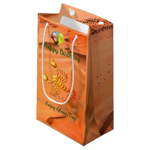 Sacola Para Presentes Pequena Aniversário Escorpião 23 de outubro - 21 de novemb