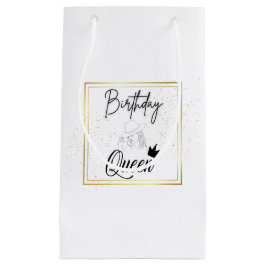 Sacola Para Presentes Pequena Aniversário Rainha Gift Bag