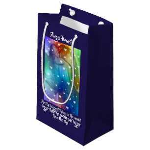 Sacola Para Presentes Pequena Anjo com Corações