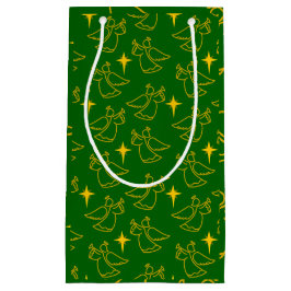 Sacola Para Presentes Pequena Anjos de Natal