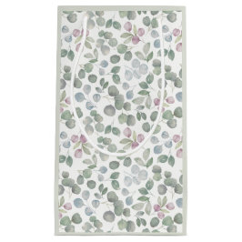 Sacola Para Presentes Pequena Aquarela Verde Sálvia Eucalipto