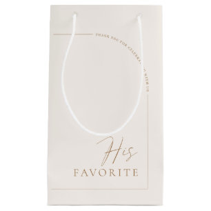 Sacola Para Presentes Pequena Arco Elegante Moderno Convidou Seu Favorito