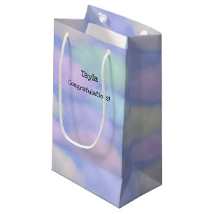 Sacola Para Presentes Pequena Arco-Íris Nuvens Personalizadas Bag de Presente