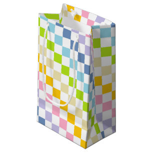 Sacola Para Presentes Pequena Arco-Íris Pastel Verificado