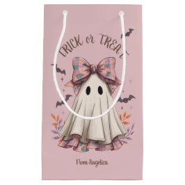 Sacola Para Presentes Pequena Arco rosa, "Ghost Girl Halloween Trek"