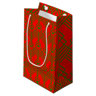 Sacola Para Presentes Pequena Art Deco Natal