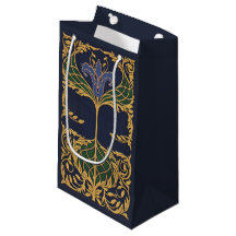 Arte Floral Lírio Azul Art Nouveau