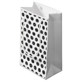 Sacola Para Presentes Pequena Artisan Bolinhas Black White Diversão Mão Chic des