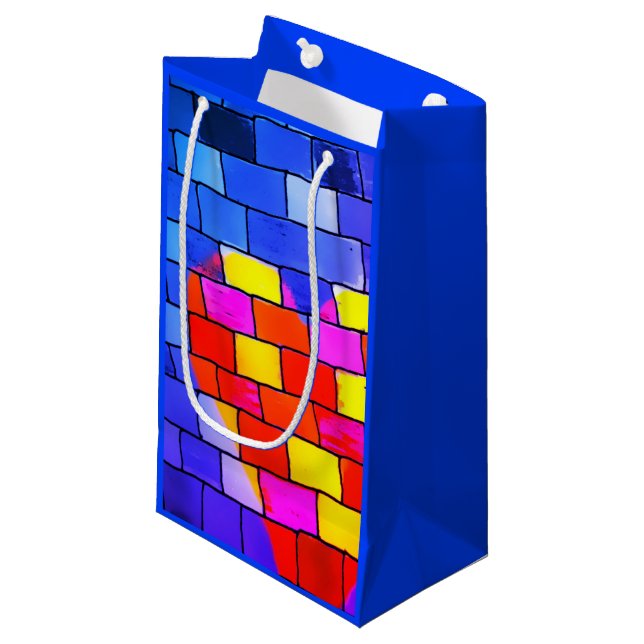 Sacola Para Presentes Pequena Artsy Heart Gift Bag (Frente inclinada)