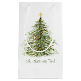 Sacola Para Presentes Pequena Árvore de Natal