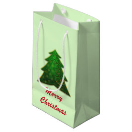 Sacola Para Presentes Pequena Árvore de Natal com Feliz Natal