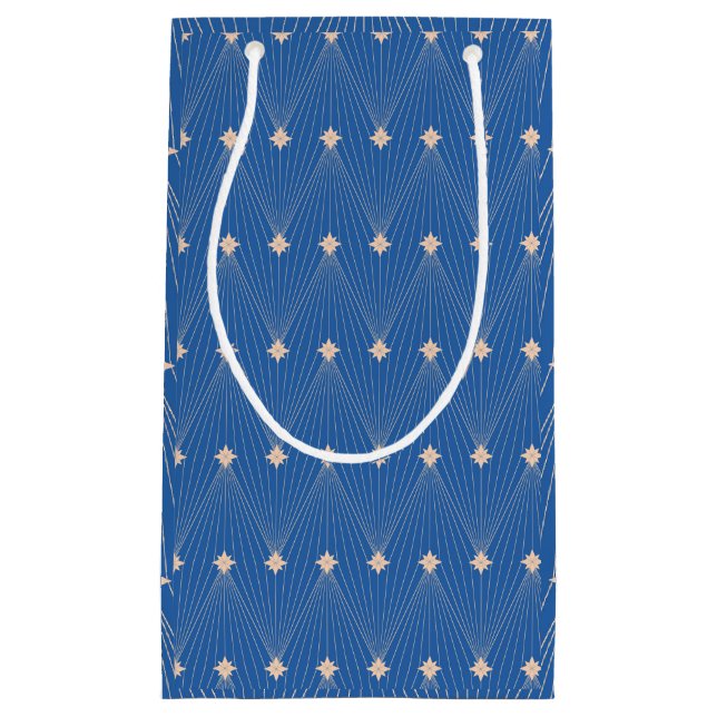 Sacola Para Presentes Pequena Árvore de Natal Elegante (Frente)