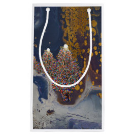 Sacola Para Presentes Pequena Árvores de Natal à Noite