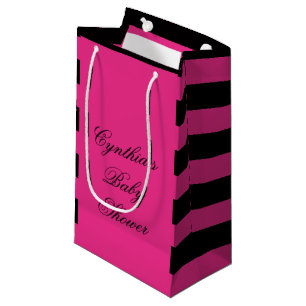 Sacola Para Presentes Pequena As bolsas do favor do chá de fraldas das listras