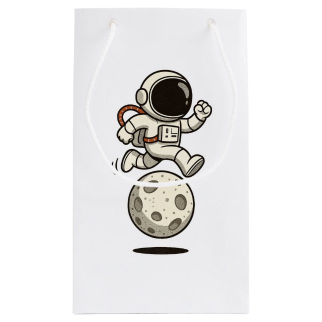 Sacola Para Presentes Pequena Astronauta (Verso)