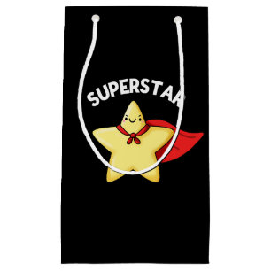 Sacola Para Presentes Pequena Astronomia Super Star Funny Pun Dark BG