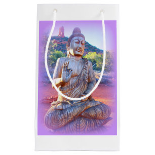 Sacola Para Presentes Pequena aura buddha da lavanda