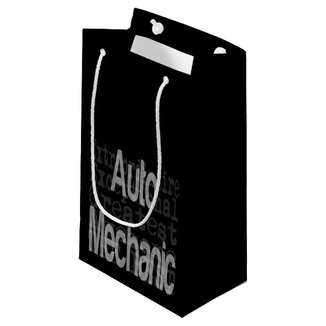 Sacola Para Presentes Pequena Auto Mechanical Extraordinaire Small Gift Bag (Frente inclinada)