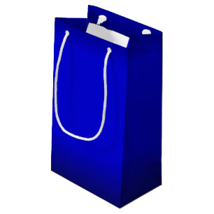 Sacola Para Presentes Pequena Azul elétrico sólido