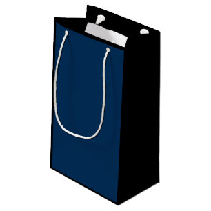 Sacola Para Presentes Pequena Azul-Marinho Sólido Moderno Preppy Clube de Fãs de