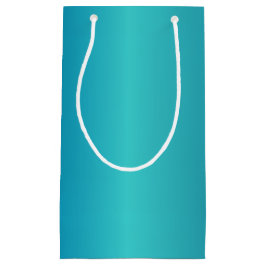 Sacola Para Presentes Pequena Azul metálico