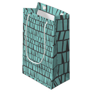 Sacola Para Presentes Pequena Azulejos azuis
