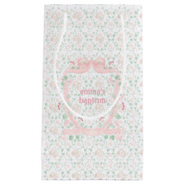 Sacola Para Presentes Pequena Baby Bootie Coquette Crest