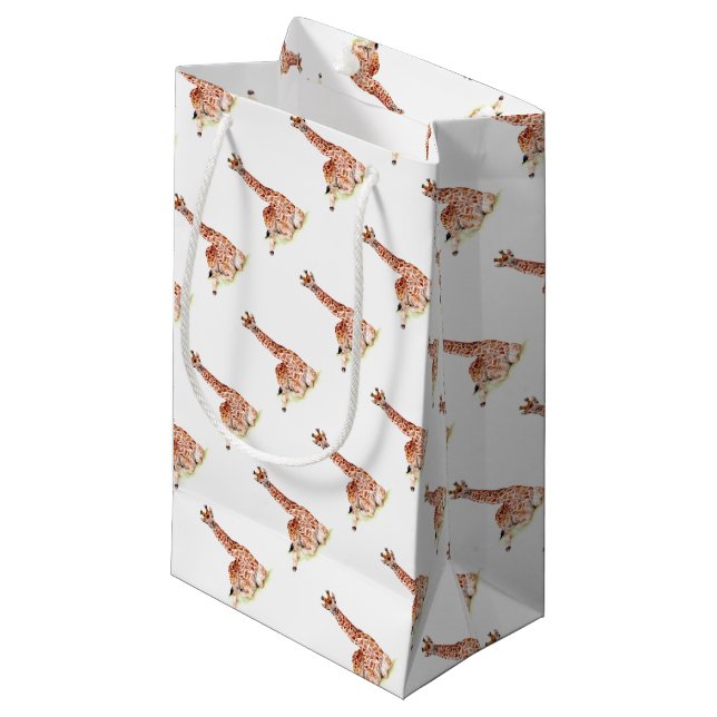 Sacola Para Presentes Pequena Baby Giraffe (Frente inclinada)