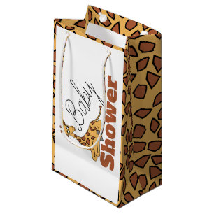 Sacola Para Presentes Pequena Baby Giraffe, Chá de fraldas